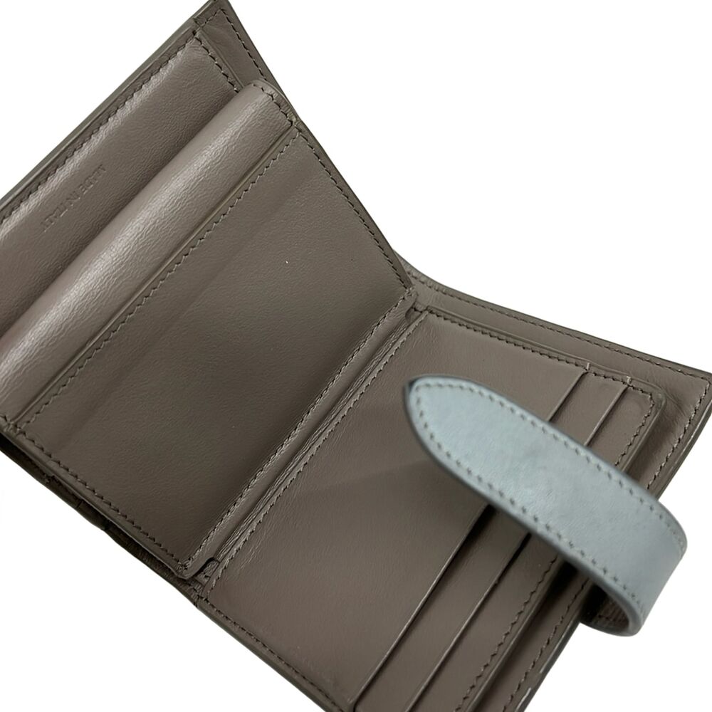 Celine Small Strap Wallet Bifold Wallet Gray Light Blue - Picture 4 of 9
